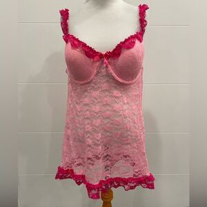 Pink Lace Lingerie